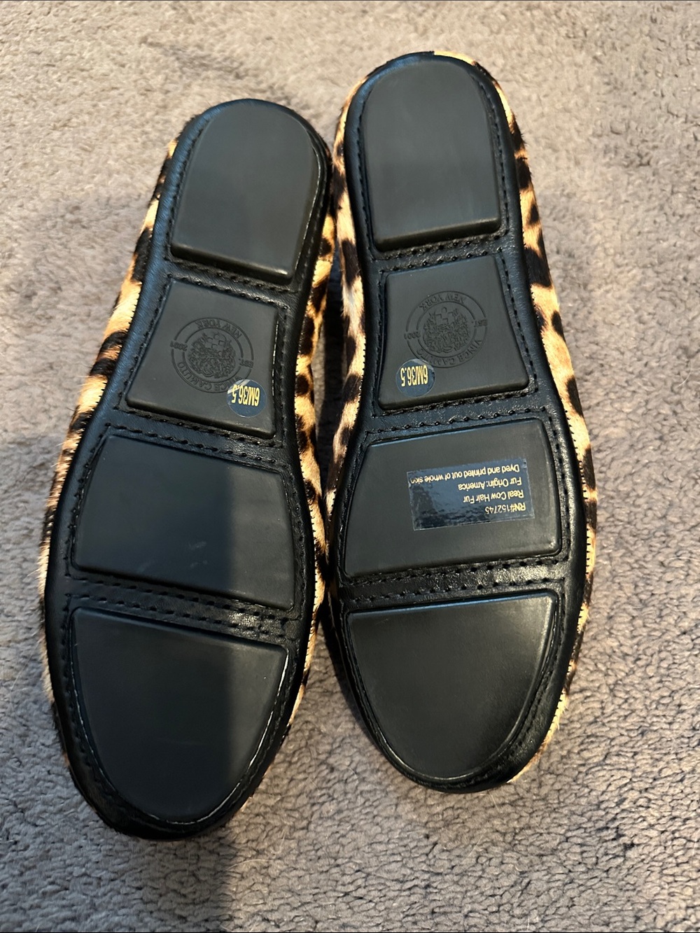 Vince Camuto Leopard Print calf hair Ballet Flats - Picture 2 of 2